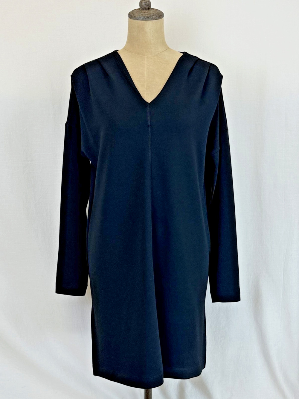 NWT Soya Concept Knee Length Black Knit Modal Dress #0427 Size XXL
